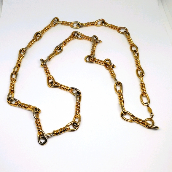 Dior Jewelry - SOLD Vintage Christian Dior Twist Barbed Link Necklace